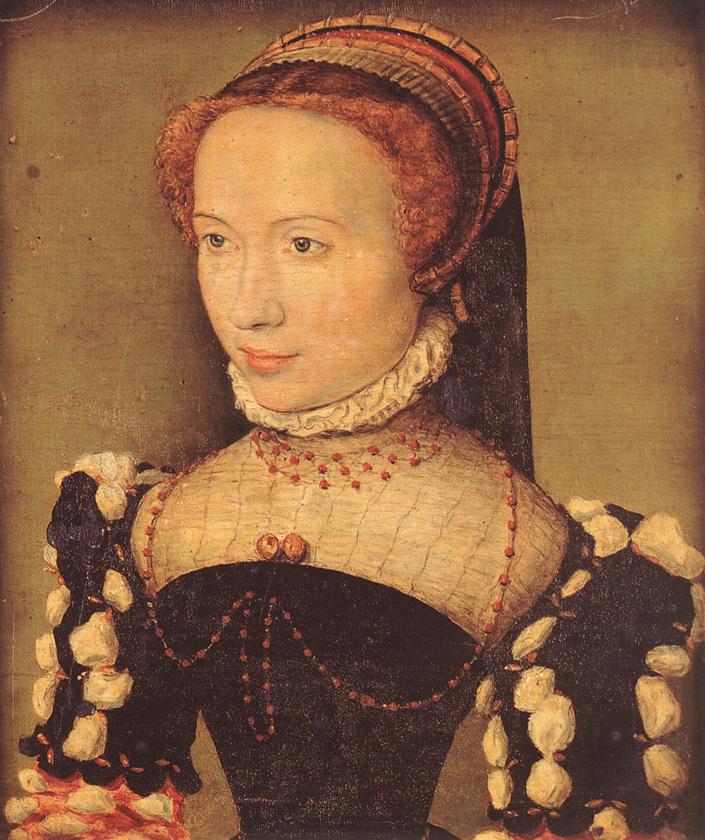 CORNEILLE DE LYON Portrait of Gabrielle de Roche-chouart Portrait of Gabrielle de Roche-chouart vbd